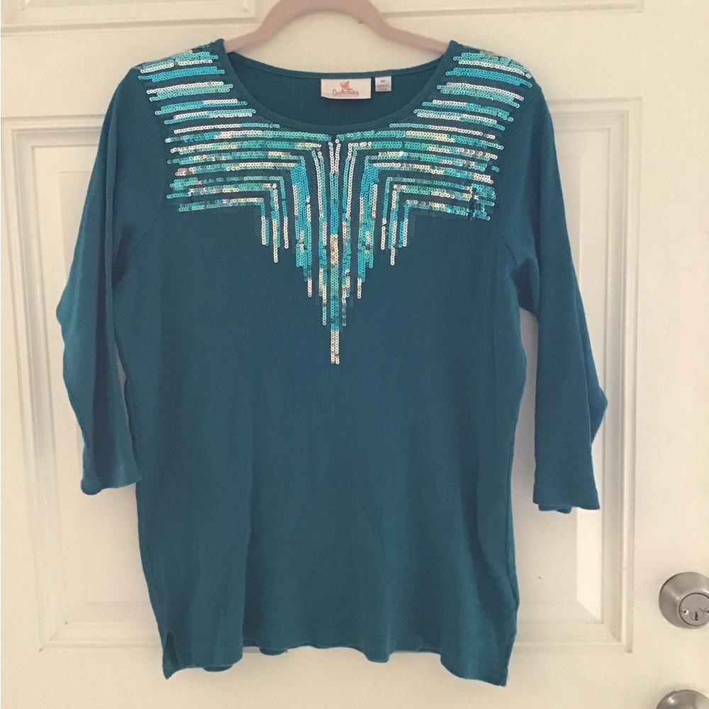 Quacker Factory Teal Top